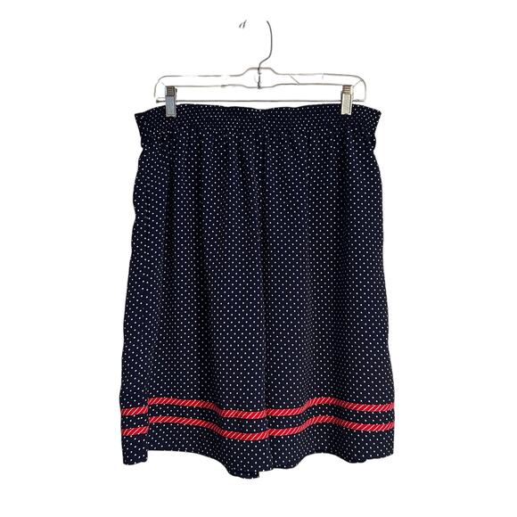 Vintage Jo Hardin Blue White Polka Dot Shorts Set Womens Sz 14 80s High Waist - Picture 4 of 11